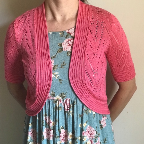 Pink Open top cardigan - Picture 1 of 8